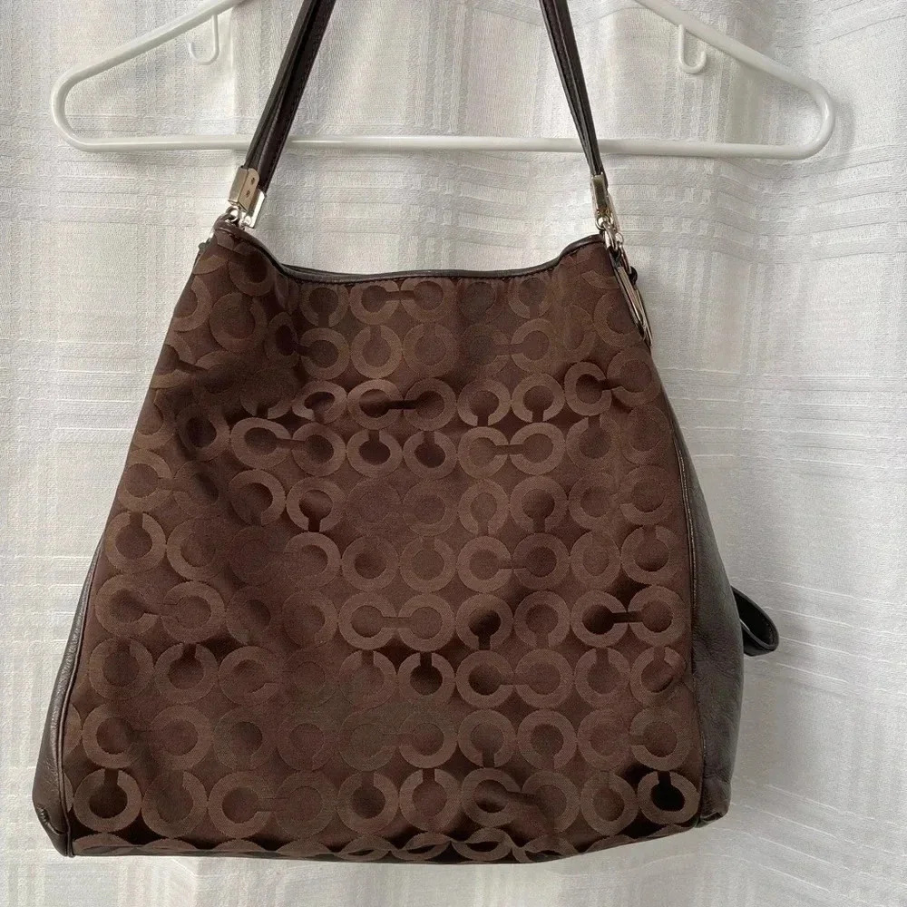 Coach Madison Phoebe shoulder bag chocolate brown
